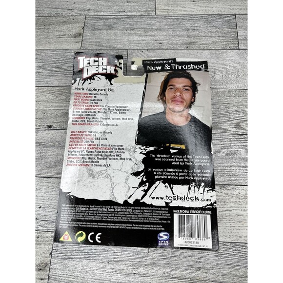 New Tech Deck New & Thrashed Mark Appleyard’s 96mm Skateboards 2009 - Picture 2 of 2